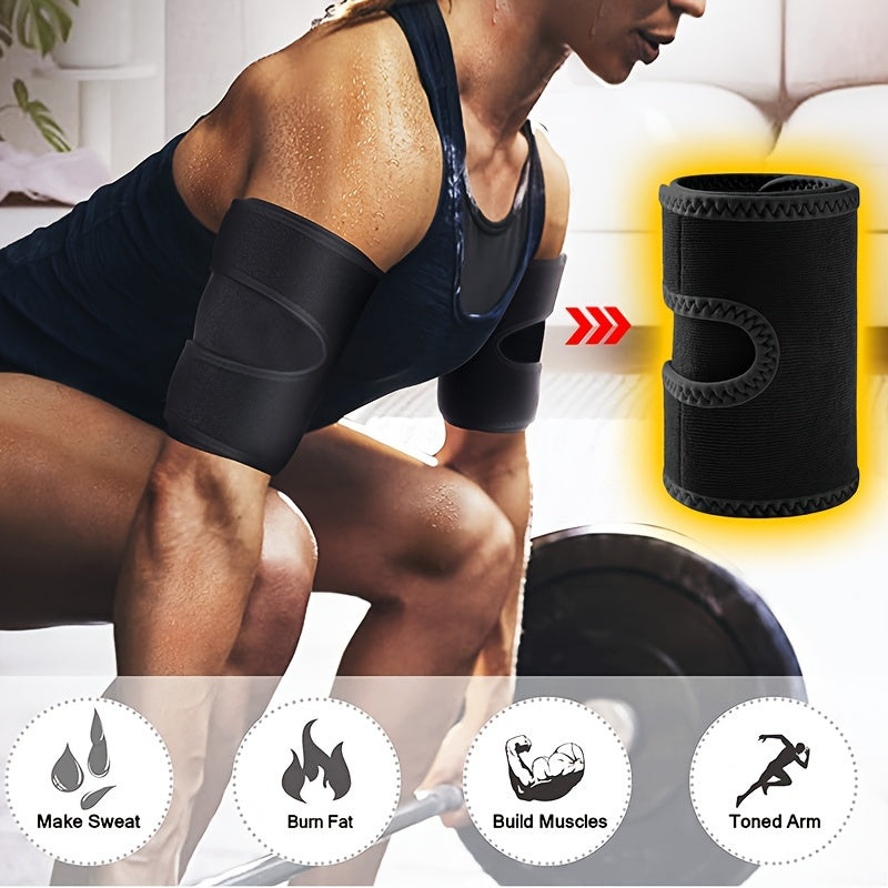 Sauna compression sleeves for arms. Slim arms, increase perspiration during exercise, absorbent fabric for a comfortable and effective workout.