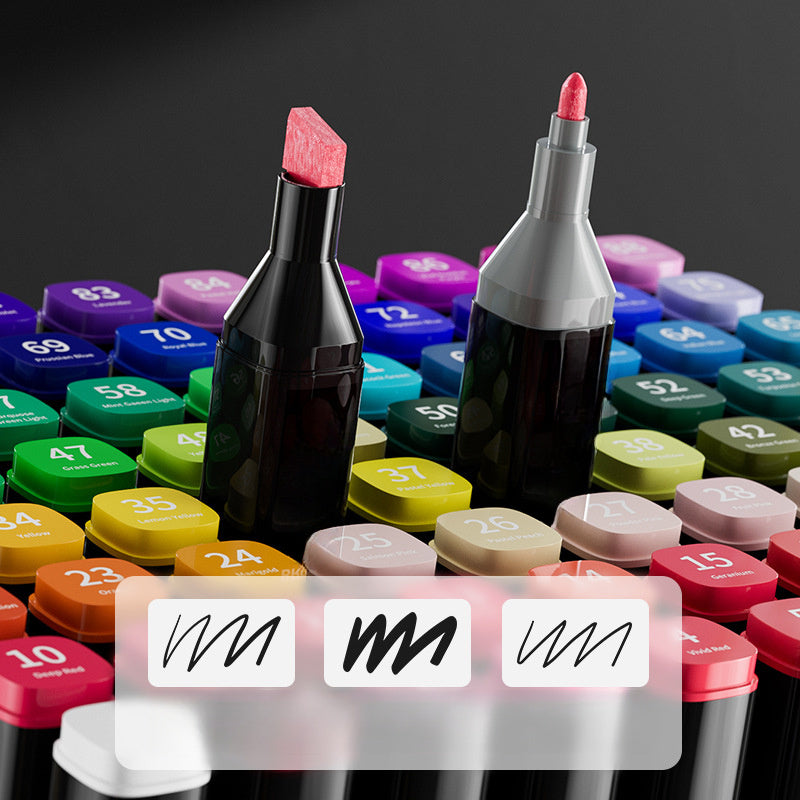 مجموعة من 30 قلم حبر جاف مزدوج الرأس، بجودة فنية عالية، مثالية للرسومات والتخطيطات، هدية مثالية للهالوين أو عيد الميلاد أو أعياد الميلاد.