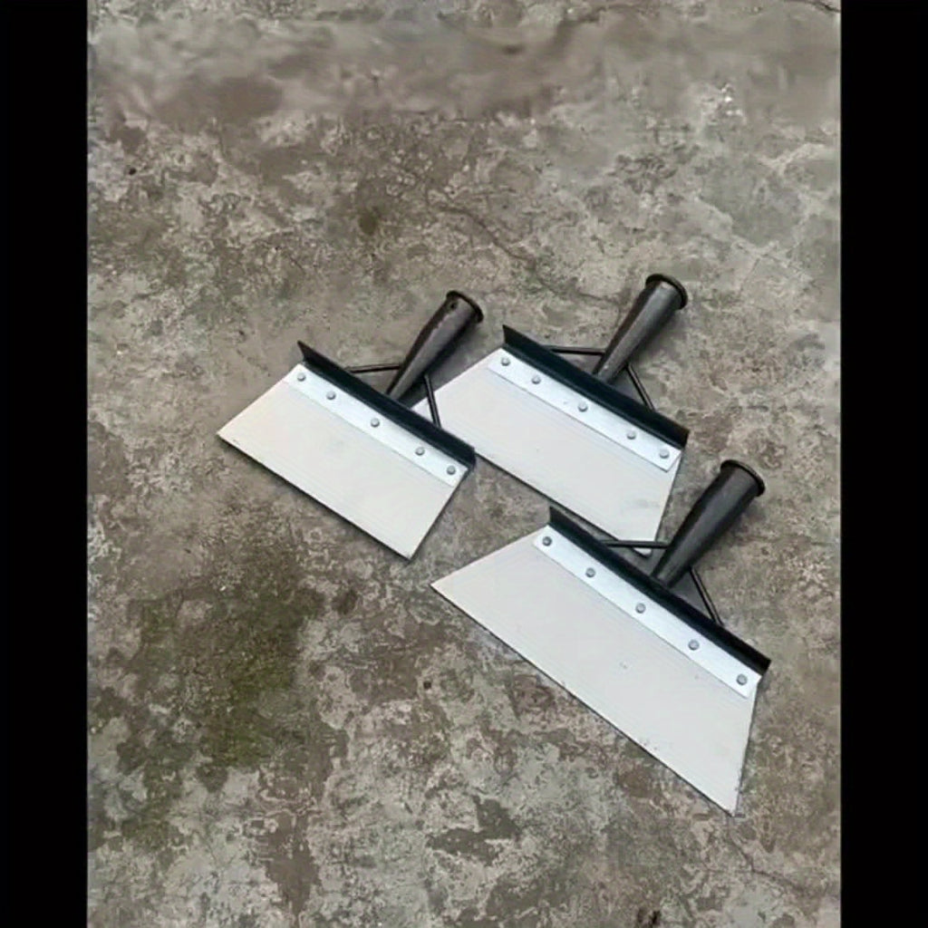 Multifunctional steel garden shovel. Robust tool for scraping walls, removing snow, weeding, and cleaning gardens and farms. (Handle not included)