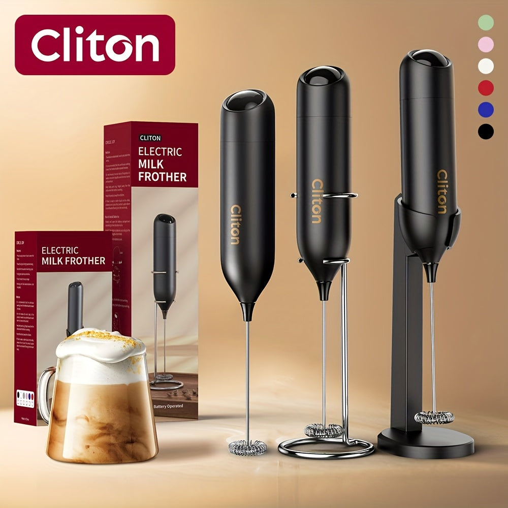 Cordless Electric Milk Frother: 304 stainless steel whisk, quiet operation, portable and compact, ideal for home coffee or camping.