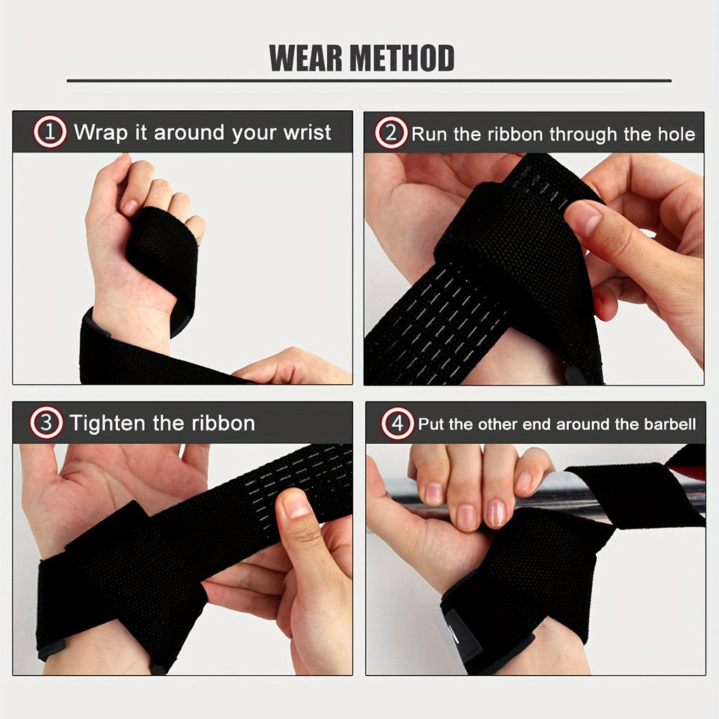 Paires de sangles poignet SKDK, respirantes avec grip supplémentaire, ajustables, idéales pour musculation, deadlifts et entraînement force.