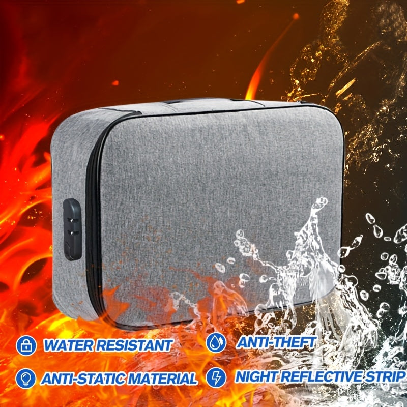 Three-layer bag with lock, perfect for laptop, documents and travel essentials, organized and secure thanks to its zippers.