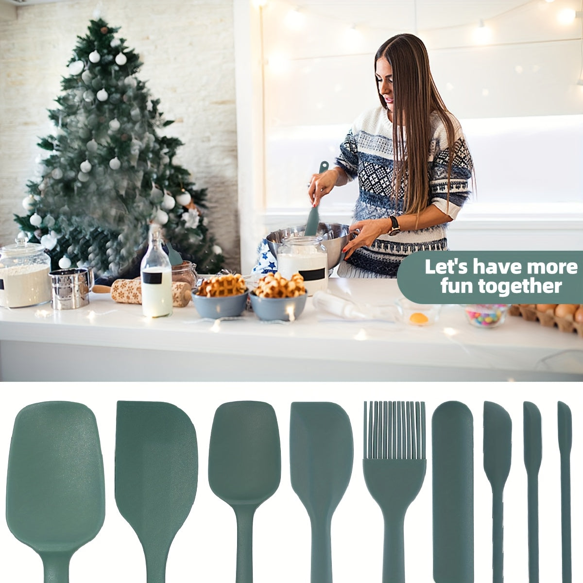 Set de Cuisine en Silicone : Brosse BBQ, spatule à crème et miel, résistant à la chaleur et lave-vaisselle, idéal pâtisserie, grillades et fêtes.