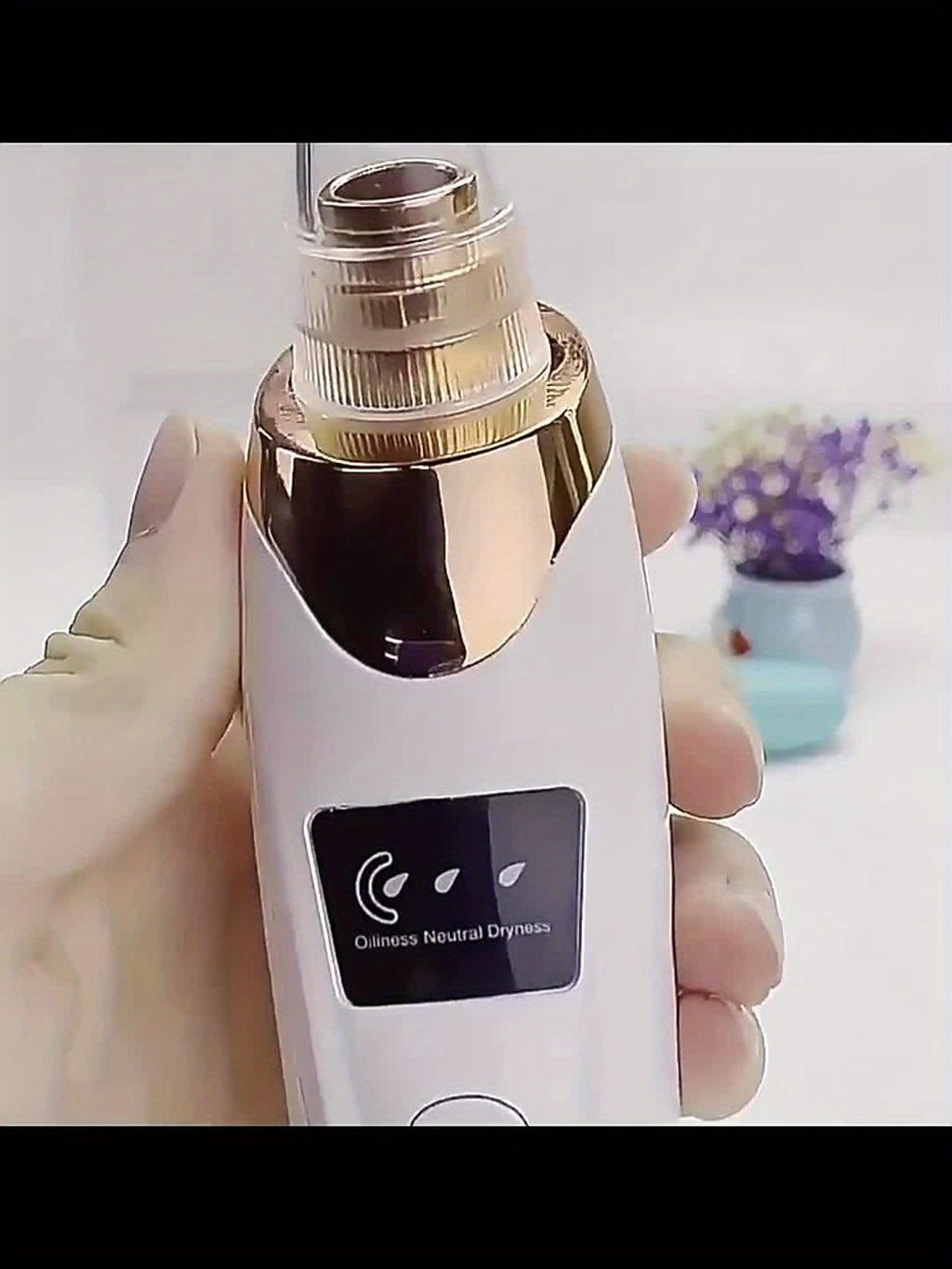 Appareil beauté facial portable, nouvelle version, exfoliation douce et élimination des cellules mortes, outil essentiel pour soins à domicile.