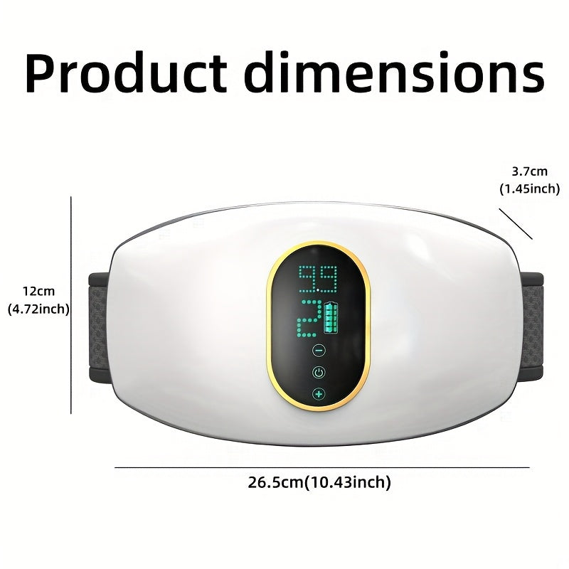 Portable body massager, 4 modes, 20 min timer, ergonomic, USB rechargeable, for abdomen, legs, back, arms and neck, sports recovery.