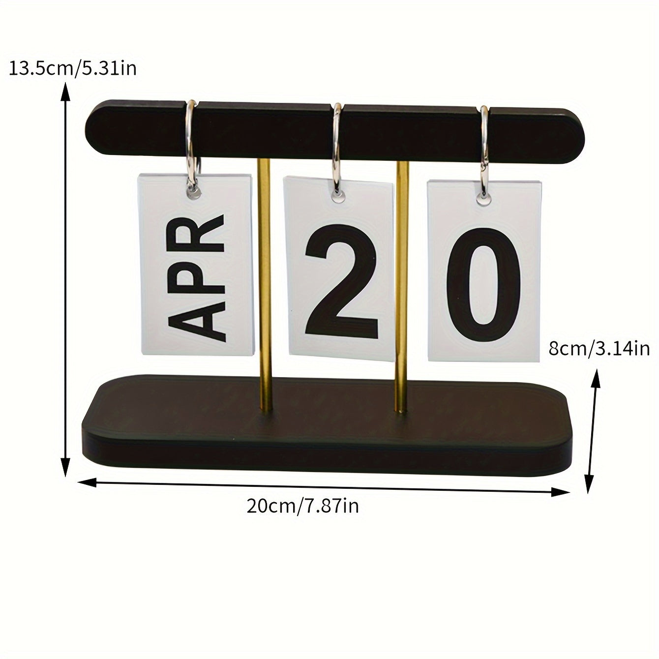 Minimalist Nordic rocking calendar, decorative and creative, ideal for office, living room, dining room or coffee table, elegant and modern design.