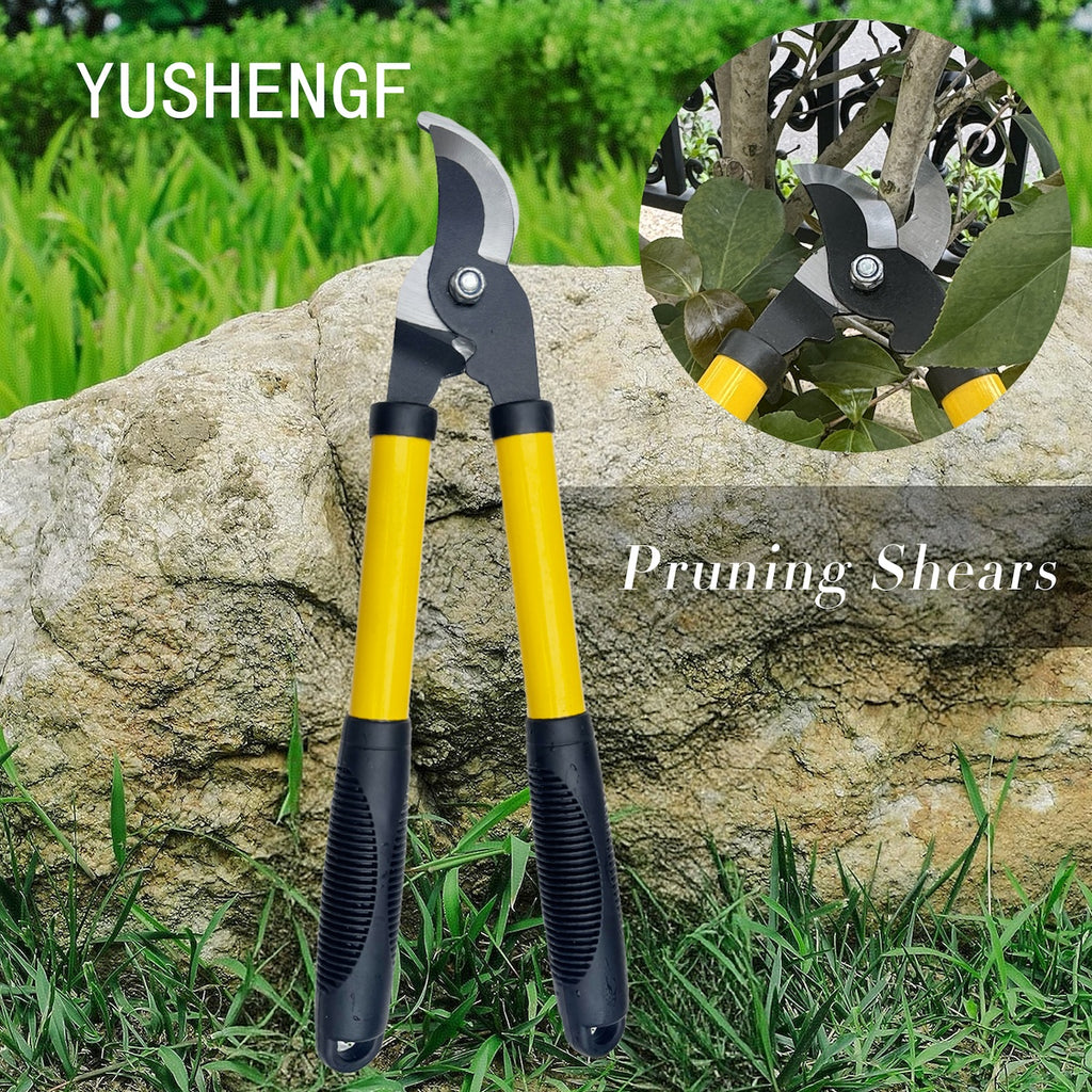 Sécateur multifonction robuste, lame acier SK5 tranchante, portable, pour branches épaisses, tiges de fleurs et arbres fruitiers, économe en effort.