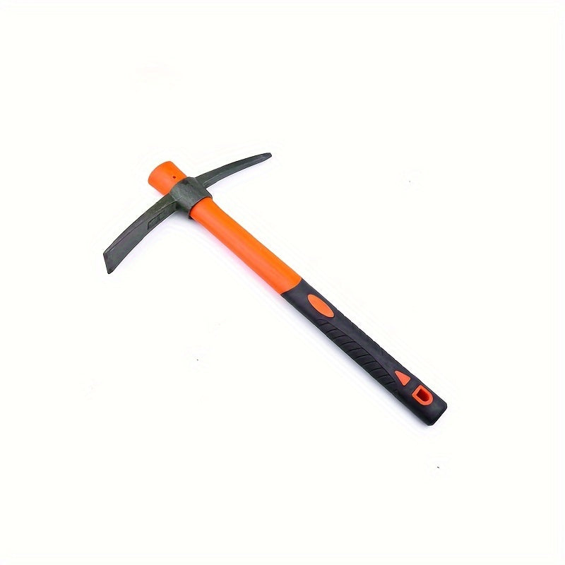 Pelle forgée main avec manche en bambou, large lame plate, idéale jardinage, nivellement et terrassement, construction robuste et prise ergonomique.