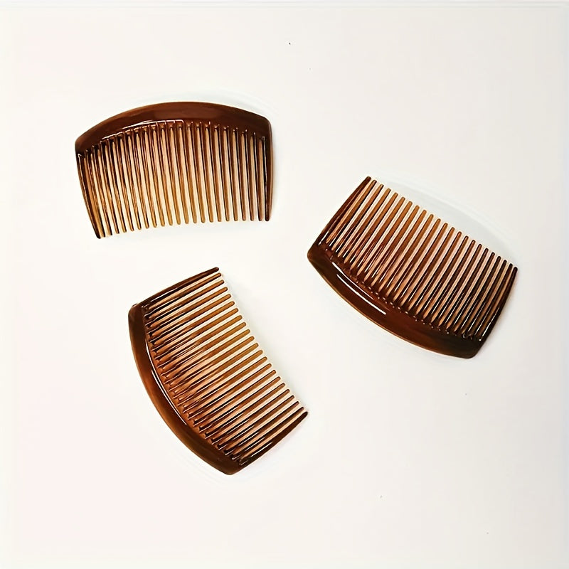 Peigne français 23 dents, anti-dérapant, ABS robuste, démêlage efficace pour tresses, queues de cheval, chignons et coiffures variées.