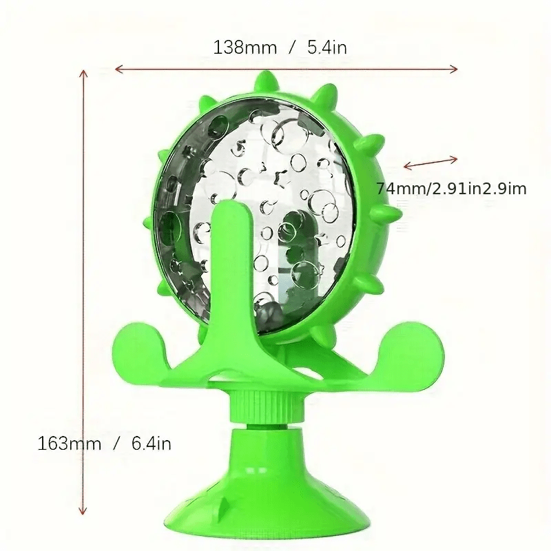 Jouet interactif pour animaux, distributeur de nourriture lent. Stimule l'esprit des chats et chiens, avec cloche, disponible en 3 couleurs.