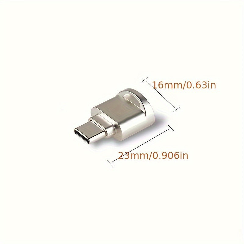 Adaptateur lecteur de cartes USB-C/USB-A vers Micro/SD/TF, haute vitesse, plug-and-play, pour MacBook, smartphones, tablettes et ordinateurs portables.