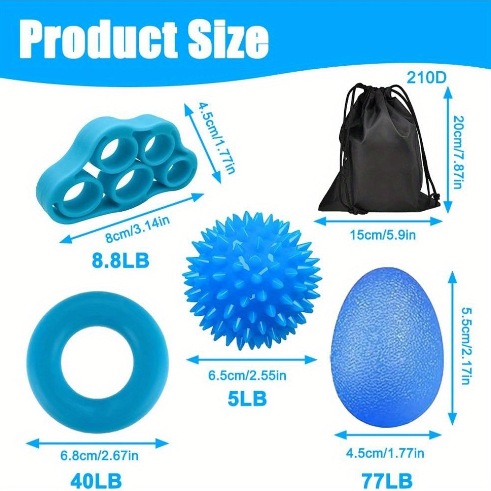 Set of 4 exercise balls for hands, made of PC and ABS, ideal for strengthening grip, relieving arthritis and improving motor skills.