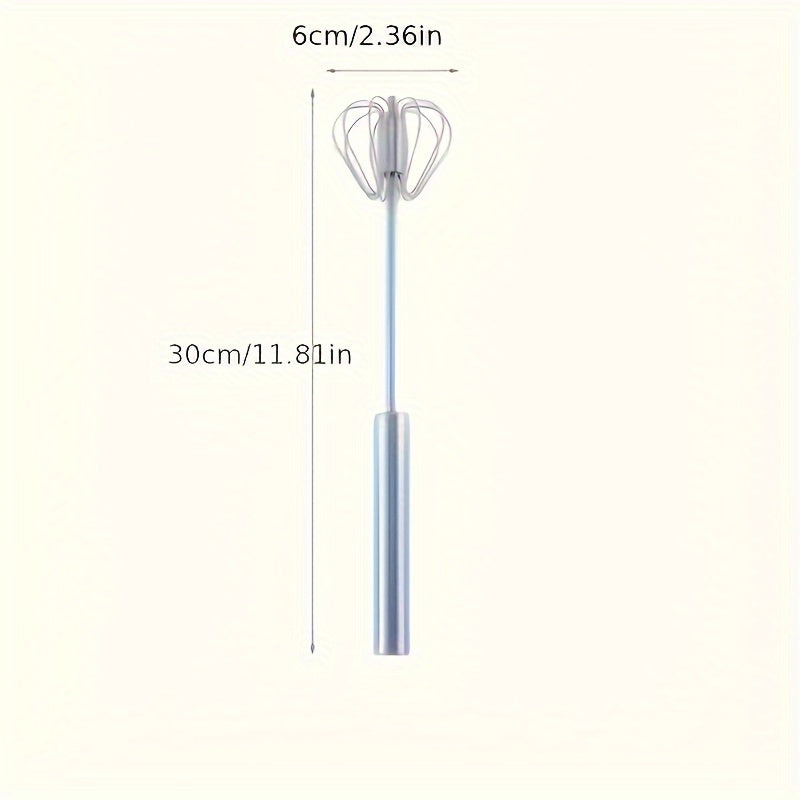 Multifunctional stainless steel hand whisk, egg beater and milk frother, for baking and cooking, essential tool, practical gift all year round.