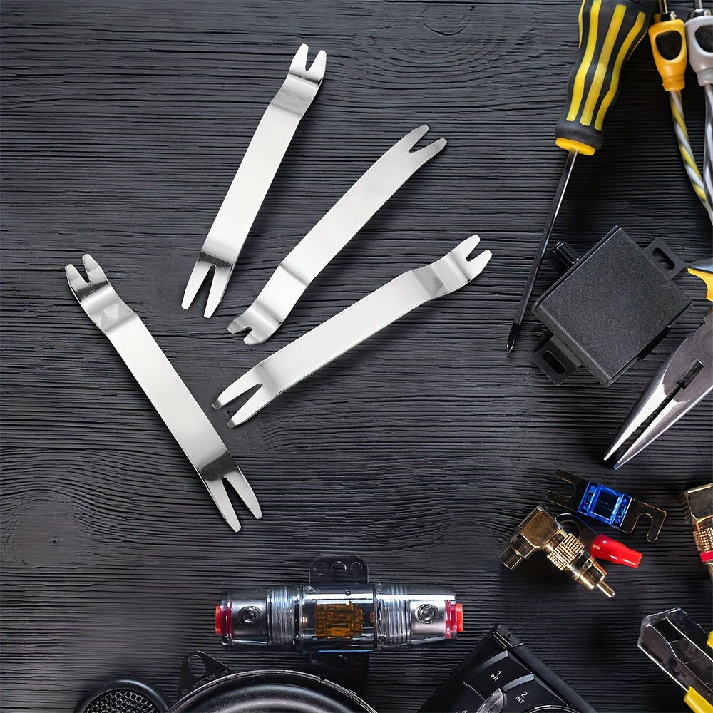 Lot de 2 extracteurs de pavés en acier inoxydable, pour relever ou remplacer briques affaissées dans jardin, pelouse ou terrasse.