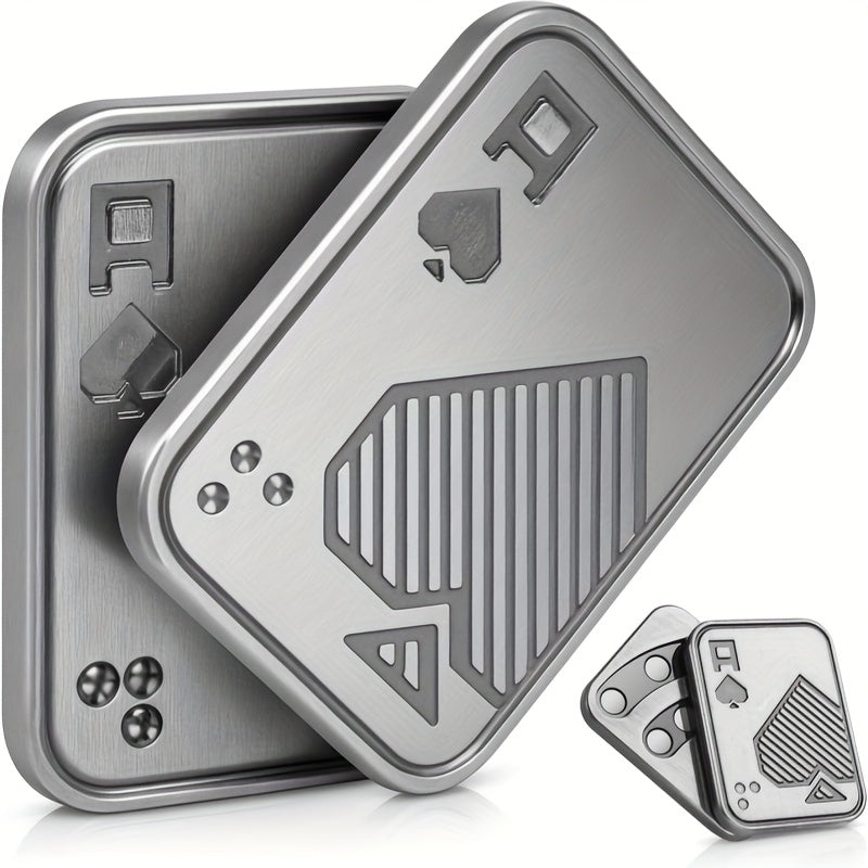 Gyroscope de bureau DEEPLAN, micro carte coulissante, métal bronze et or, formes variées, jouet de détente durable, cadeau professionnel moderne.