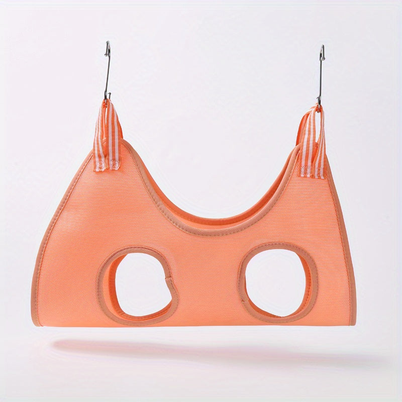 Trousse de toilettage pour chats avec sac de fixation. Inclut tondeuse, coupe-ongles, et sac de bain anti-morsure pour un toilettage sécurisé.