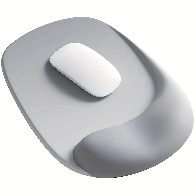 Tapis de Souris Ergonomique avec Repose-Poignet Gel : Tissu Lycra premium, antidérapant, base en caoutchouc, idéal bureau et gaming sur PC ou laptop.