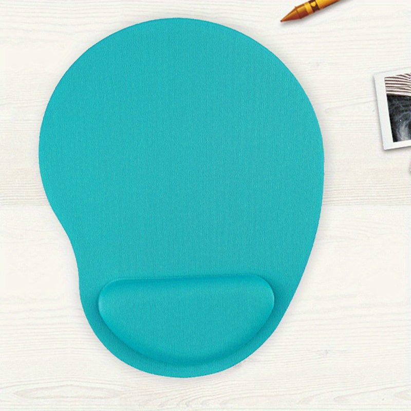 Tapis de souris en EVA avec repose-poignet en mousse mémoire, antidérapant, résistant à l’usure, confortable, léger, idéal bureau et protection des mains.