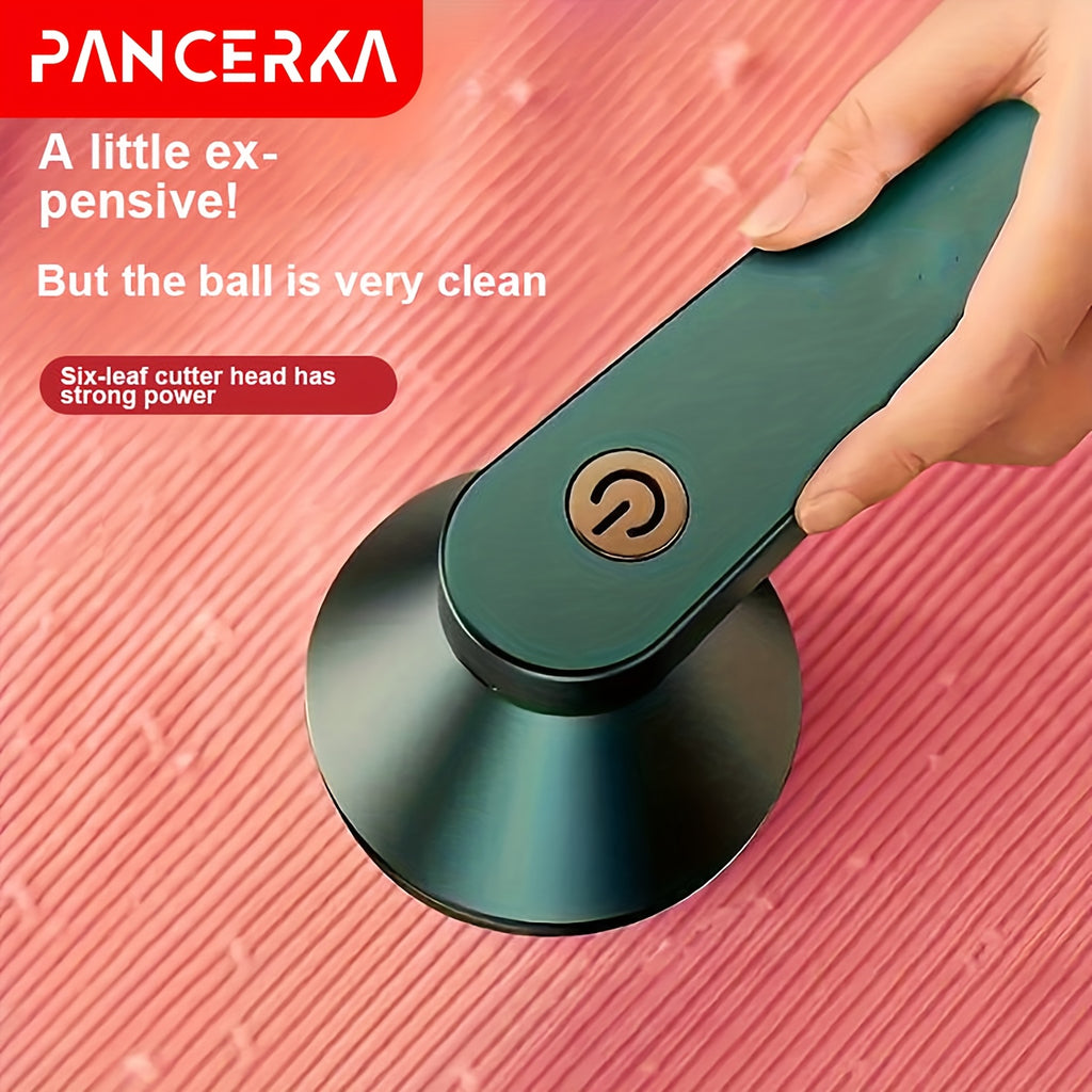 Pince à tissus PANCERKA portable USB, lame à six lames et grille nid d’abeille, enlève bouloches et peluches efficacement à domicile.