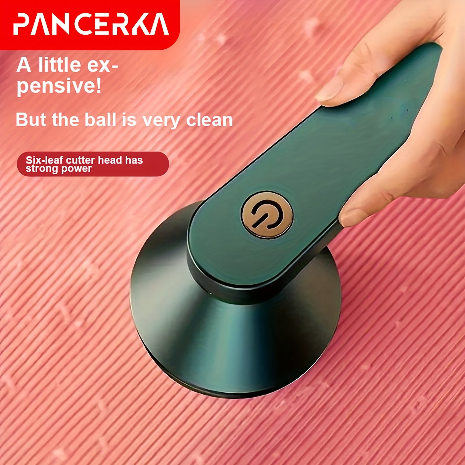 Pince à tissus PANCERKA portable USB, lame à six lames et grille nid d’abeille, enlève bouloches et peluches efficacement à domicile.