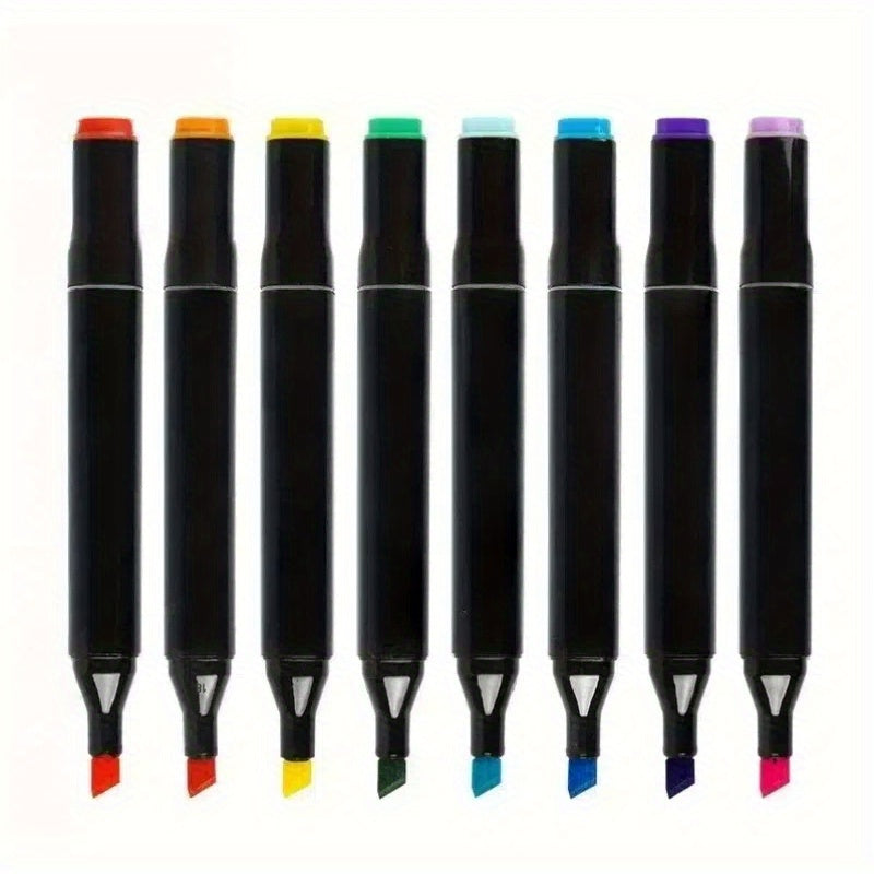 مجموعة من 30 قلم حبر جاف مزدوج الرأس، بجودة فنية عالية، مثالية للرسومات والتخطيطات، هدية مثالية للهالوين أو عيد الميلاد أو أعياد الميلاد.