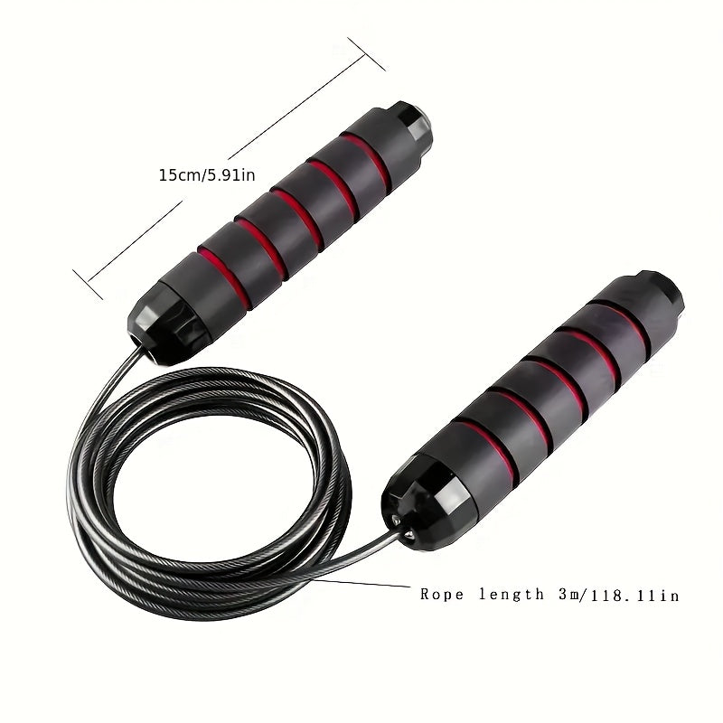 Corde à sauter efficace pour la perte de poids, avec poids et poignées en mousse mémoire, idéale pour l’entraînement cardio.