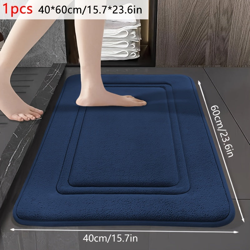 Quick-drying, non-slip bath mat with a geometric pattern, machine washable, soft and padded, suitable for bathroom, kitchen or bedroom.
