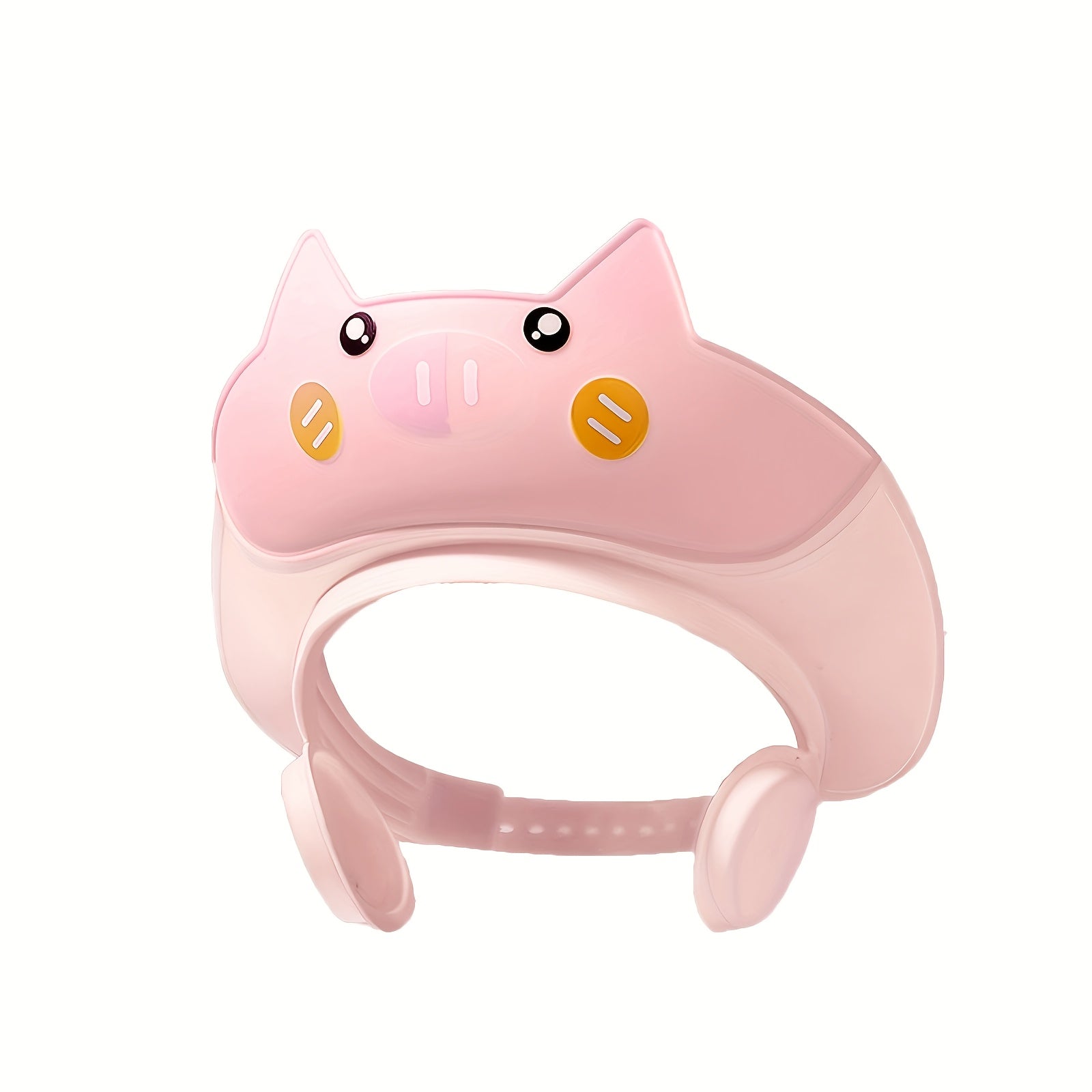 Bonnet de bain ajustable, doux, design mignon cochon/poule avec yeux en cœur, pastel, confortable et idéal comme cadeau de douche.