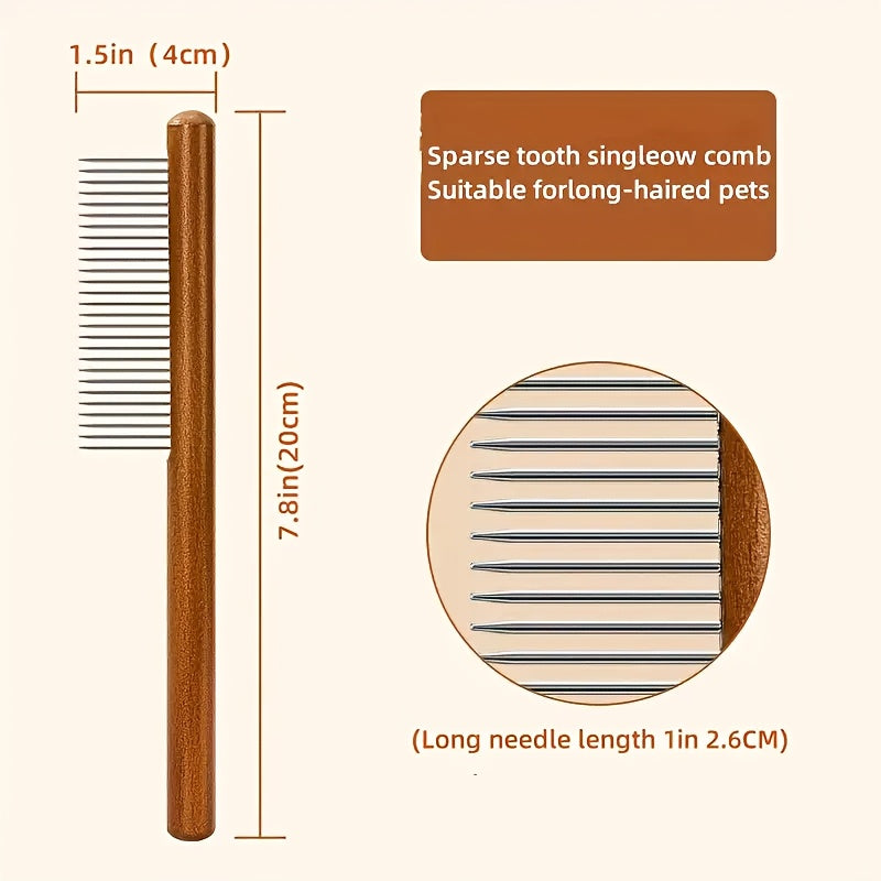 Lot 1/2/3 peignes pour animaux, démêlage et retrait de poils, dents arrondies, doux, adaptés chats et chiens, entretien et beauté.