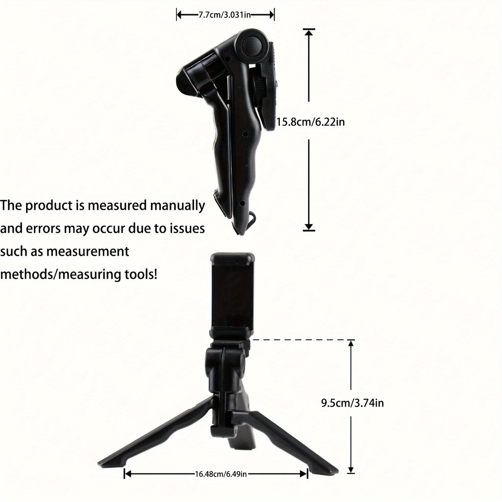 Support Smartphone 360° Anti-Tremblement : Trépied portable et réglable, idéal streaming et photo, parfait pour créateurs de contenu.