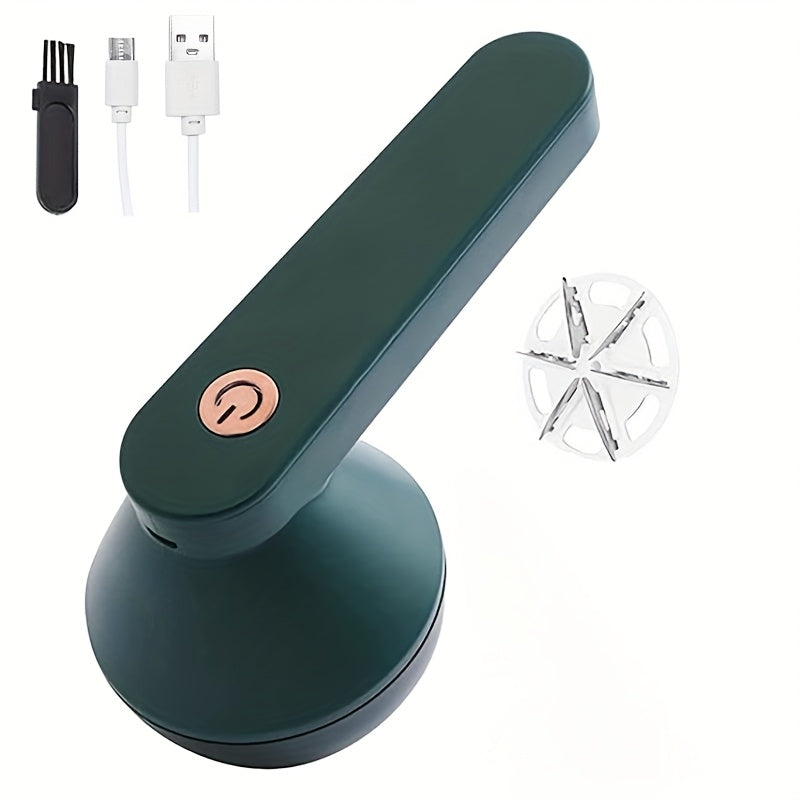 Pince à tissus PANCERKA portable USB, lame à six lames et grille nid d’abeille, enlève bouloches et peluches efficacement à domicile.