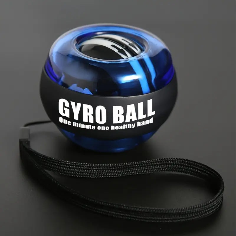 Gyroball, a portable and durable strength trainer for wrists, arms and fingers, ideal for muscle exercises and rehabilitation.