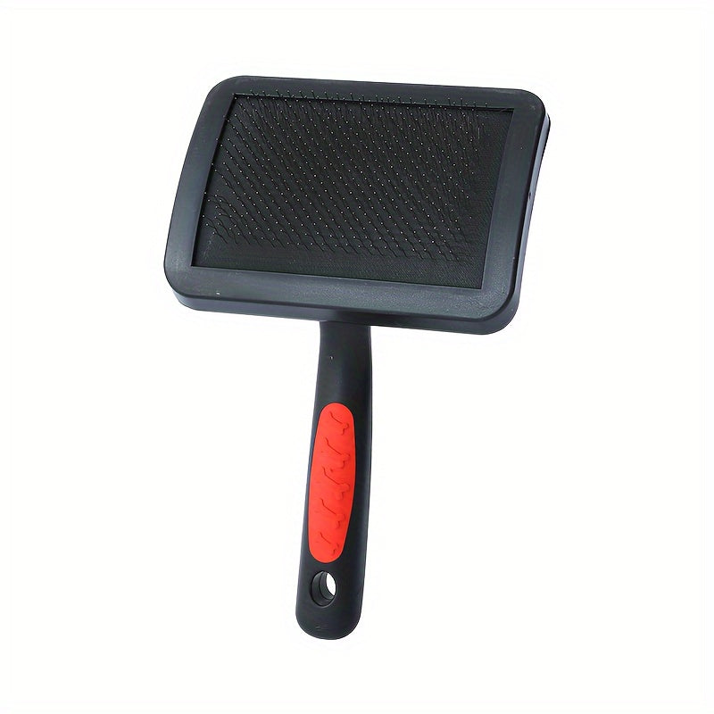 Peigne courbé à coussin d'air pour animaux. Peigne de toilettage idéal pour chiens et chats, pour un démêlage en douceur.