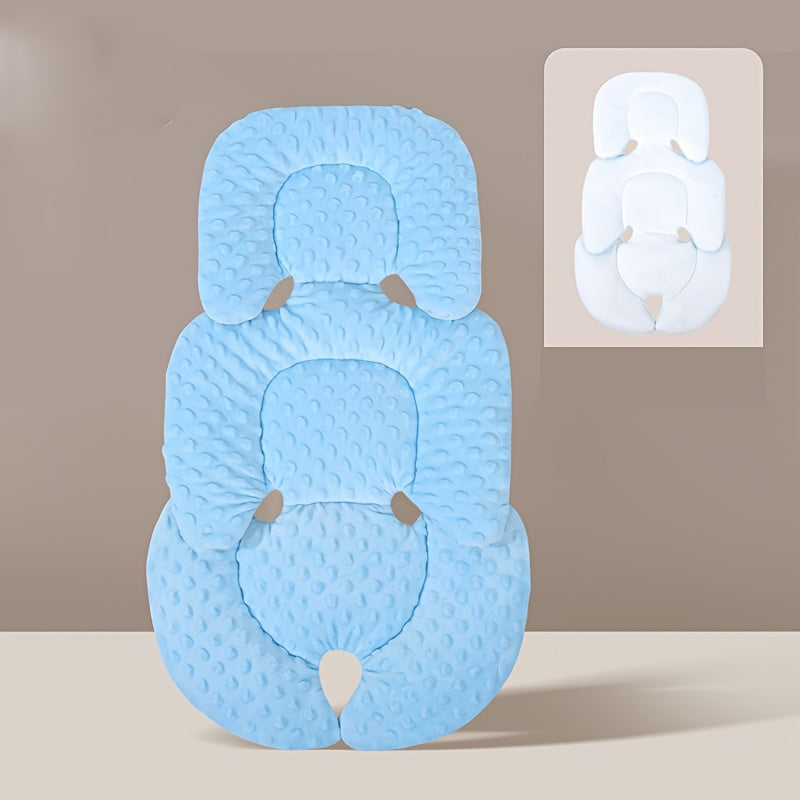 Double-sided car seat liner, thick and warm, breathable, polyester, universal for strollers, high chairs and travel, 0-6 years.