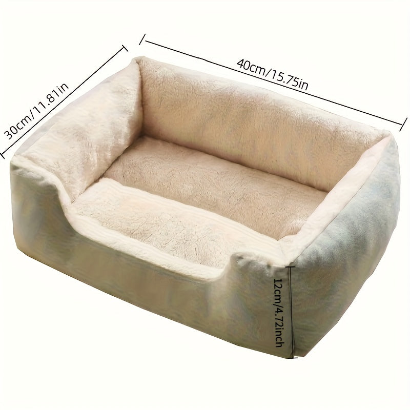 Lit en peluche confortable pour chats et petits chiens, quatre couleurs, canapé douillet, facile à utiliser, coussin doux, sans montage.