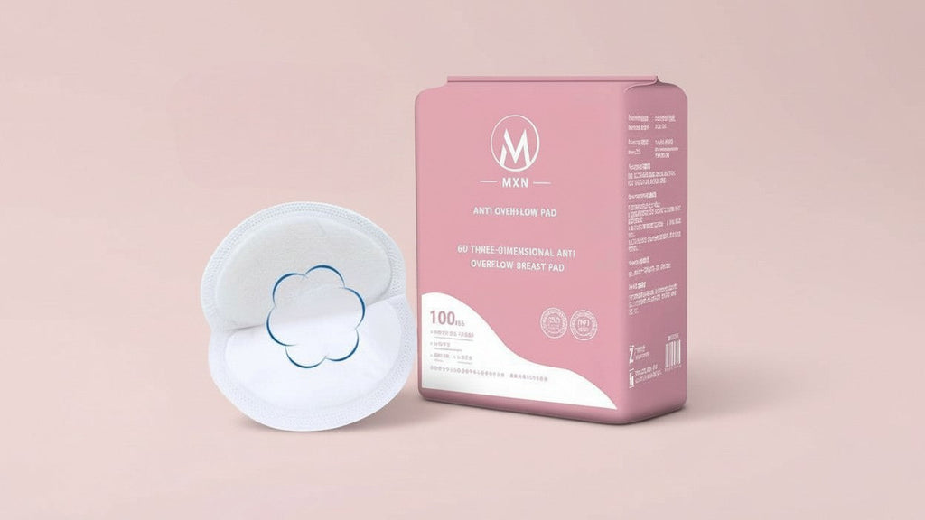 100 ultra-thin, breathable, individually wrapped disposable nursing pads, ideal for postpartum and lactation.