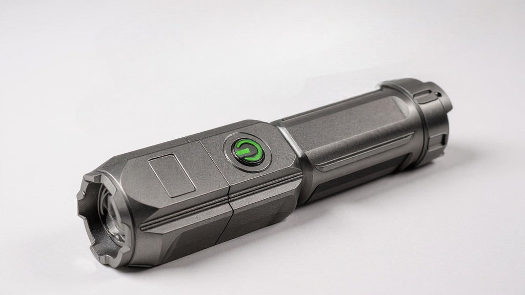 مصباح APOLLOFIRE عالي الطاقة: تكبير قابل للتعديل، محمول، متعدد الوظائف، مثالي للتخييم والاستخدام الخارجي، هيكل قوي، شعاع قوي.