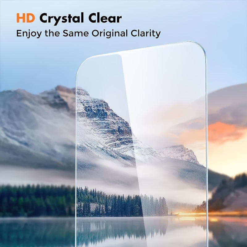 Pack of 5 high-quality tempered glass screen protectors for Samsung Galaxy S and A series, shock and scratch resistant, durable and clear protection.