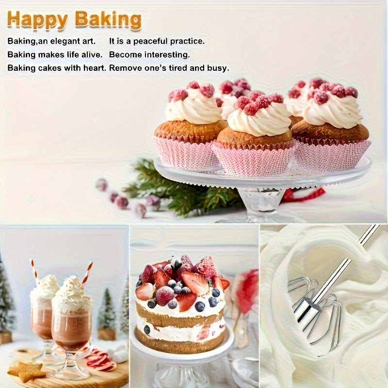 Fouet manuel en acier inoxydable multifonction, batteur à œufs et mousseur à lait, pour pâtisserie et cuisine, outil essentiel, cadeau pratique toute l’année.