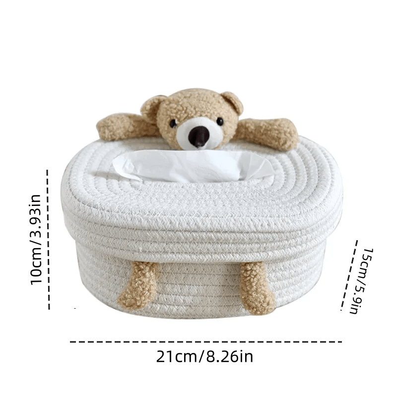 علبة مناديل على الطراز الاسكندنافي، تصميم إبداعي، مثالية للتخزين على طاولة غرفة المعيشة.