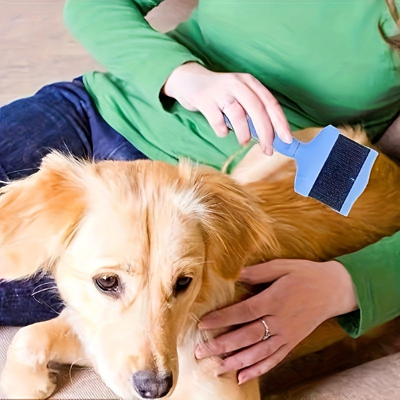 Brosse double-face pour chiens, démêlant et toilettant. Peigne en acier inoxydable, parfait pour le toilettage des chiens.