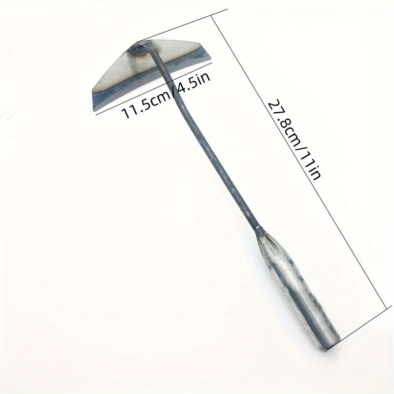 Binette creuse en acier trempé (1 ou 2 pcs) Outil manuel durable pour désherbage précis et entretien des légumes et cultures potagères.