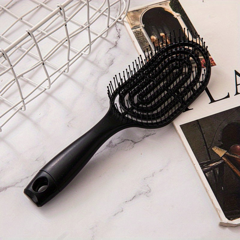 Detangling brush for curly and straight hair, suitable for dry or wet hair, suitable for all hair types.