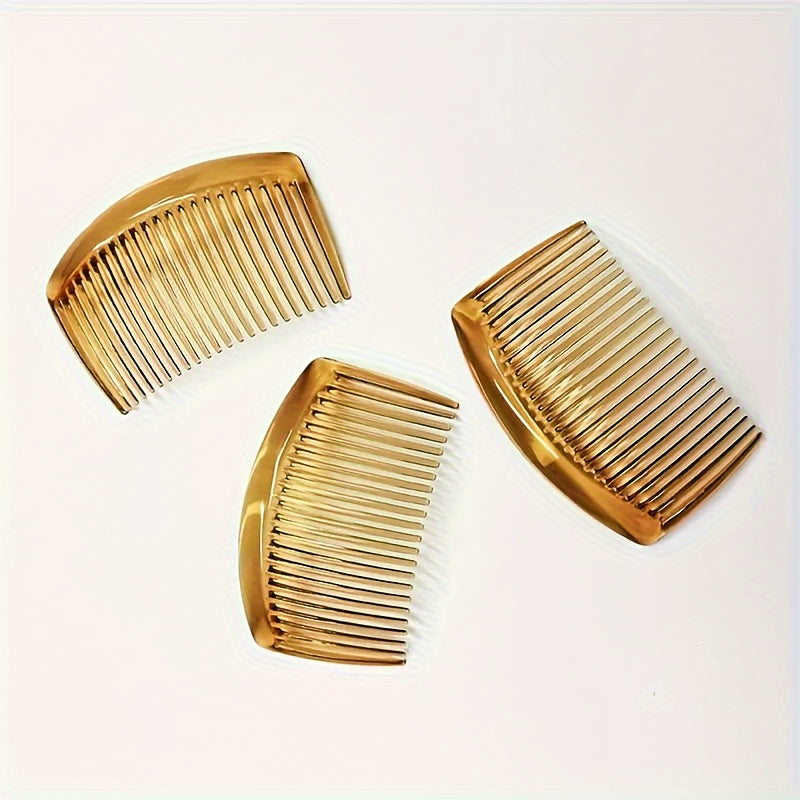 Peigne français 23 dents, anti-dérapant, ABS robuste, démêlage efficace pour tresses, queues de cheval, chignons et coiffures variées.