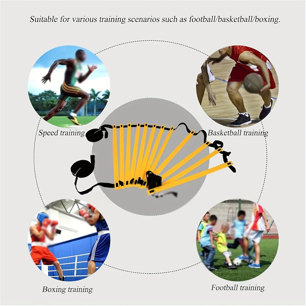 Échelle d’Agilité : Disponible 3 à 7 m, idéale pour football, rugby, vitesse et entraînement des pieds.