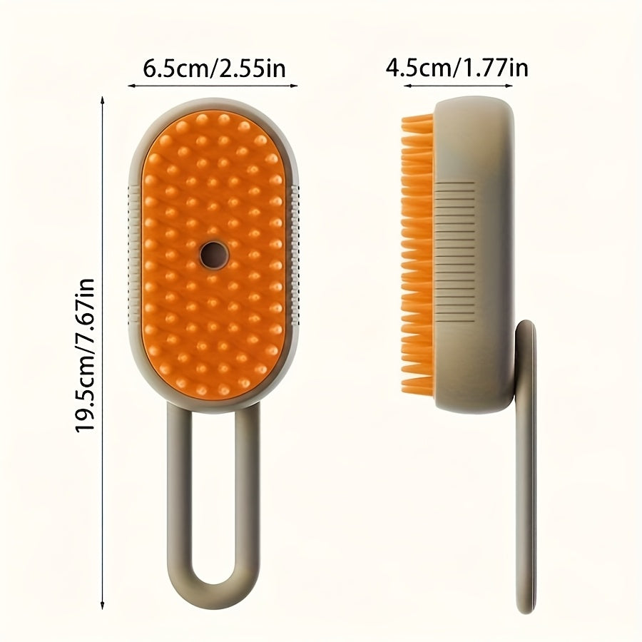 Peigne enlève-poils MIAOQUANJI pour chats et chiens. Brosse à poils avec spray statique, pour bain sec/humide, idéal pour pelage sensible.