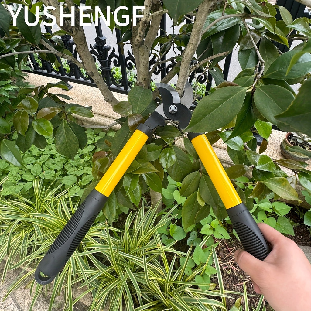 Sécateur multifonction robuste, lame acier SK5 tranchante, portable, pour branches épaisses, tiges de fleurs et arbres fruitiers, économe en effort.