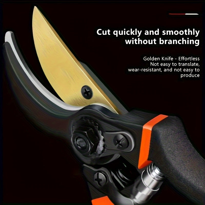 SK5 Secateurs made of thick steel. Powerful for pruning branches, fruit trees and shrubs, durable carbon blade, comfortable grip, intensive garden use.