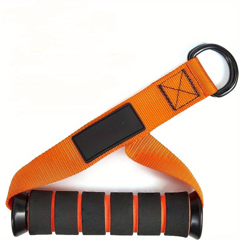 Poignées de câble orange pour bandes de résistance, ergonomiques et durables, adaptées à l’entraînement complet à domicile pour tous niveaux de fitness.