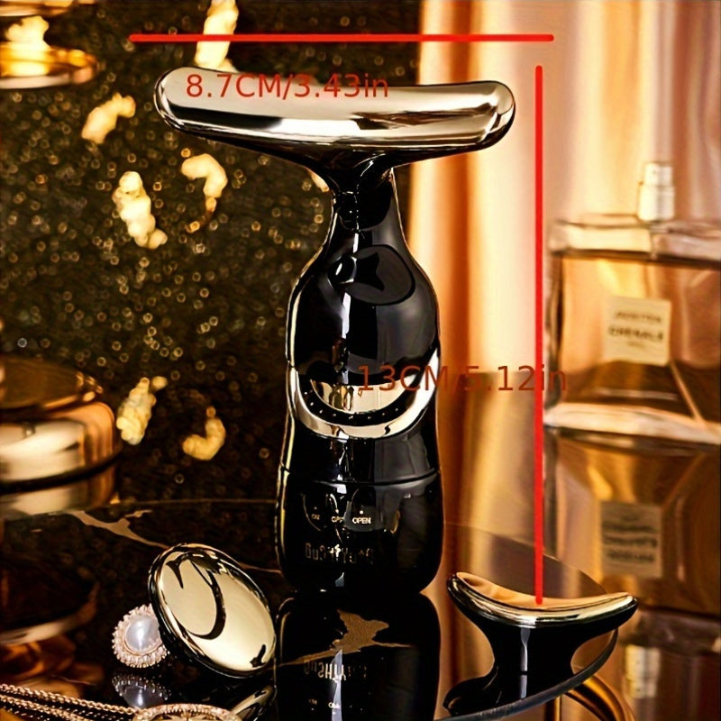 Appareil de massage visage et yeux multifonction GuSHiYuTA, fonctionne avec piles AA 36V, idéal spa maison et soins beauté, cadeau pratique.